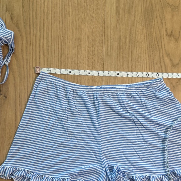 Striped Blue Women's Pajama Set Small - Picture 7 of 9